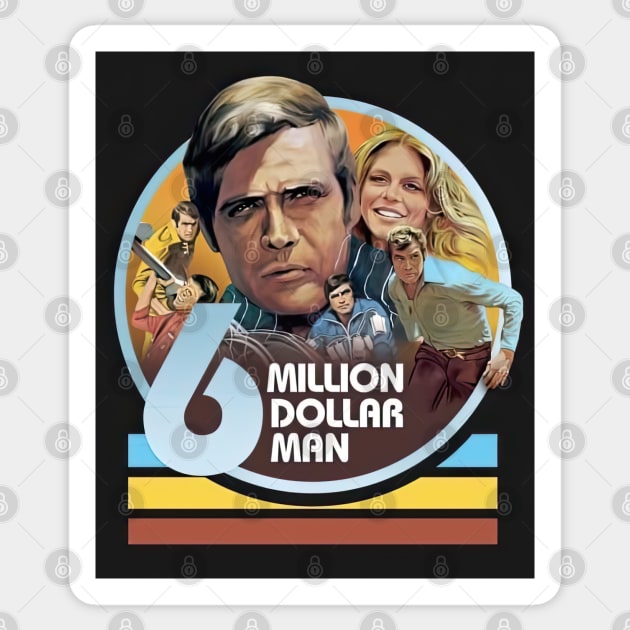 6 million dollar man Sticker by obstinator